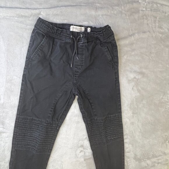 Women 's EVOLUTION Modern Cargo black Jogger Pants Size Medium 10-12 - Picture 2 of 15